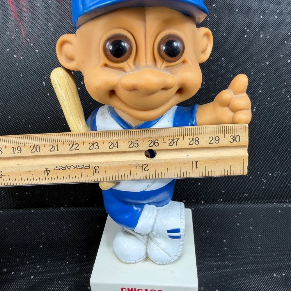1992 Russ Chicago Cubs MLB Troll Doll Figure Red Hair Baseball 10in Bobble Head
